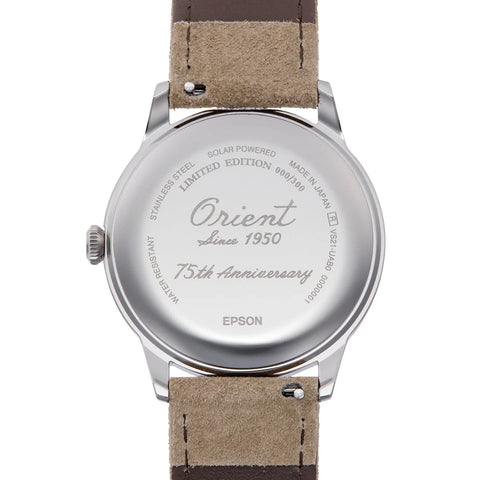 Orient Bambino 38 Solar Powered Orient 75th Anniversary Model RN-WK0006S Limited Edition Model