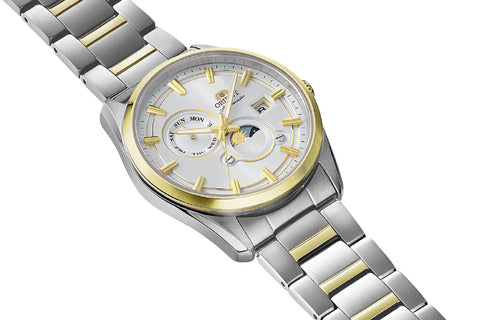 ORIENT RNAK0312S Contemporary Collection Automatic Movement Sun & Moon Function Stainless Steel Case Elegant Design