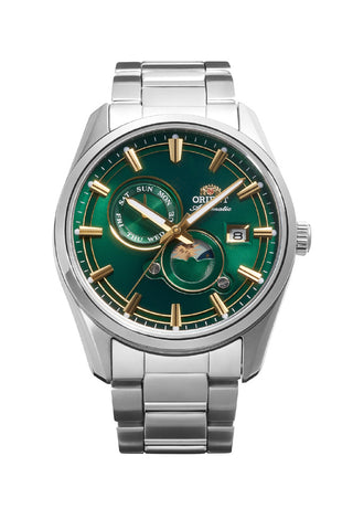 ORIENT RNAK0314E Contemporary Collection Automatic Movement Sun & Moon Display Elegant Design Water Resistant