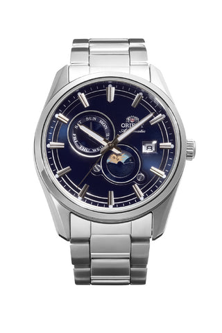 ORIENT RNAK0315L Contemporary Collection Automatic Movement Sun & Moon Function Stainless Steel Case Elegant Design