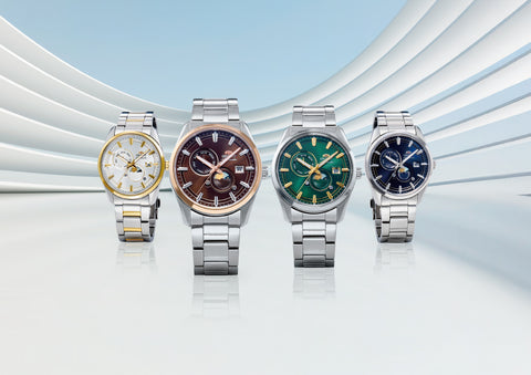 ORIENT RNAK0315L Contemporary Collection Automatic Movement Sun & Moon Function Stainless Steel Case Elegant Design