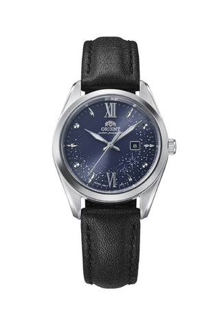 ORIENT RNWG0605L Contemporary Solar-Powered Design Water Resistant Stainless Steel Case Elegant Blue Dial