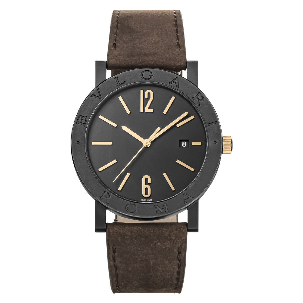 BVLGARI BB41BSDLCCL/ROMA Watch - BVLGARI Bvlgari Cities Roma 2-Year Warranty Black - Luxury Men's Watch, Parallel Import