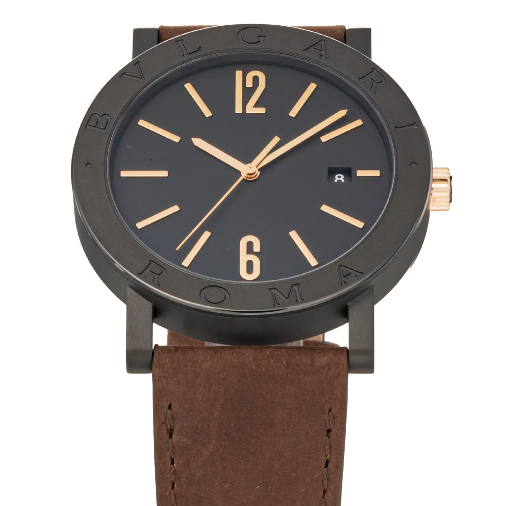 BVLGARI BB41BSDLCCL/ROMA Watch - BVLGARI Bvlgari Cities Roma 2-Year Warranty Black - Luxury Men's Watch, Parallel Import (Ima