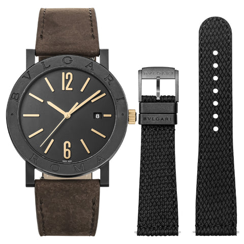 BVLGARI BB41BSDLCCL/ROMA Watch - BVLGARI Bvlgari Cities Roma 2-Year Warranty Black - Luxury Men's Watch, Parallel Import (Ima