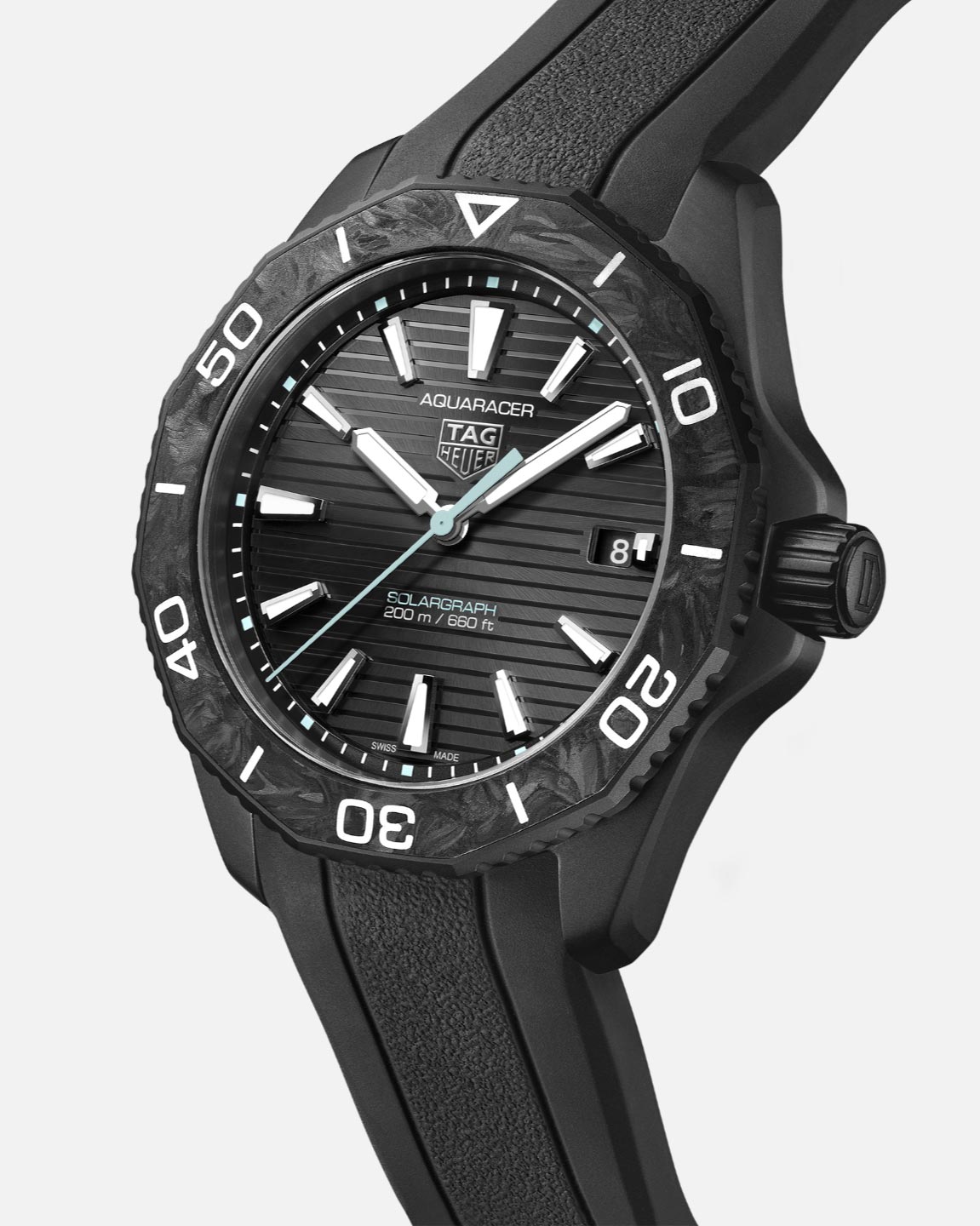 TAG Heuer WBP1112.FT6199 Watch - Professional Dive Watch 300m Water Resistance Quartz Movement Rubber Strap (Image 7)