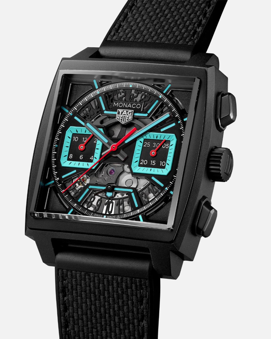 TAG Heuer CBL2184.FT6236 Watch - Swiss Automatic Chronograph Black Rubber Strap Sapphire Crystal Water Resistant 300m (Image 