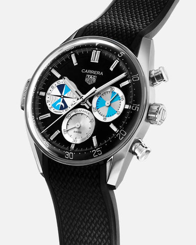 TAG Heuer CBS2014.FT6293 Swiss Automatic Movement Black Rubber Strap Water Resistant 300m Chronograph
