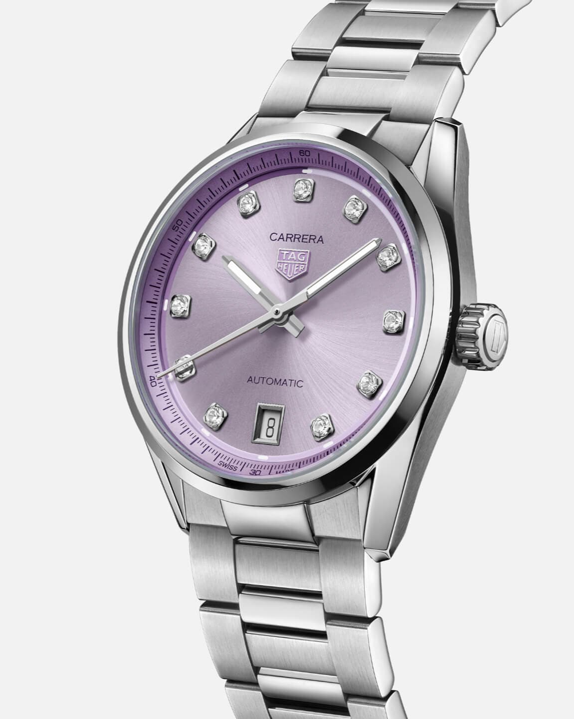 TAG Heuer WBN2319.BA0001 Watch - Automatic Movement Stainless Steel Case Sapphire Crystal Water Resistant 300m (Image 8)