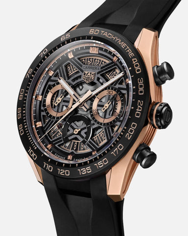 TAG Heuer CBU2050.FT6273 Watch - Swiss Automatic Movement Chronograph Black Rubber Strap 200m Water Resistant (Image 3)