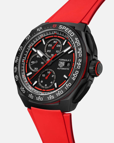 TAG Heuer CBZ2085.FT8093 Watch - Swiss Automatic Chronograph Black Rubber Strap Sapphire Crystal Water Resistant 200m (Image 