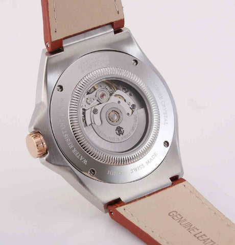 RV1G106L0051 Elegant Pink Gold Case Brown Band Water Resistant Stylish Design Authentic Product