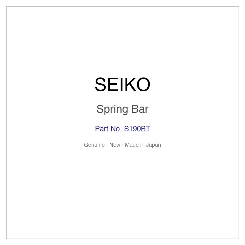 SEIKO S190BT Spring Bar for SBGW007 SBGW007J and More Models