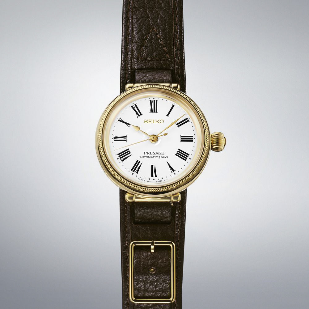 SEIKO SARX136 Watch - Limited Edition 1450 Pieces Mechanical Automatic Hand-Winding Elegant White Dial (Image 5)