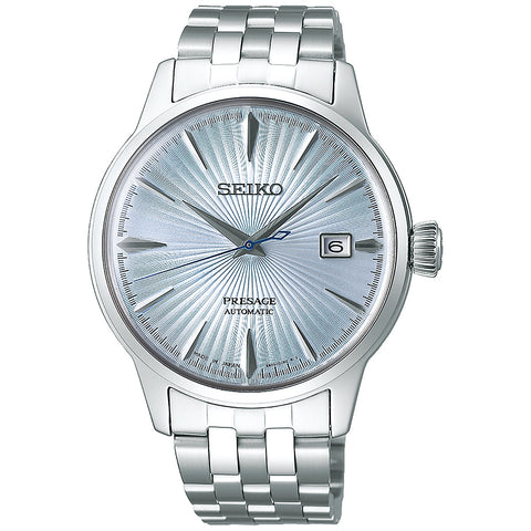 SEIKO SARY161 Elegant Automatic Watch Stainless Steel Case Blue Dial Date Function Classic Design