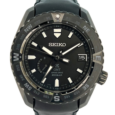 SEIKO JAPAN EDITION PROSPEX SPRING DRIVE GMT 20BAR TITANIUM SBDB023/SNR027J1 watch