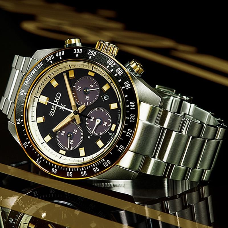 PROSPEX SPEEDTIMER SBDL113 solar metal made in japan men's watch