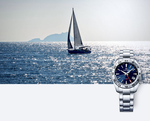 SEIKO SBGM245 Mechanical Automatic Watch 40mm Case Stainless Steel GMT Function Sport Collection