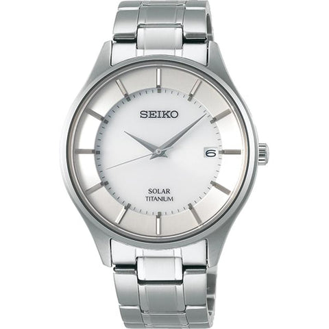SEIKO Solar Titanium 腕時計 SEIKO Selection SBPX101 solar Pure titanium waterproof watch