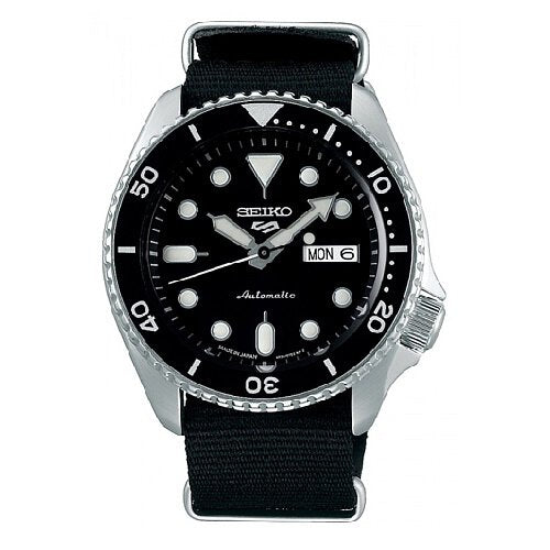SEIKO 5 Sports Sports Style Black on Nato Ref. SBSA021/SRPD55K3 watch made in japan