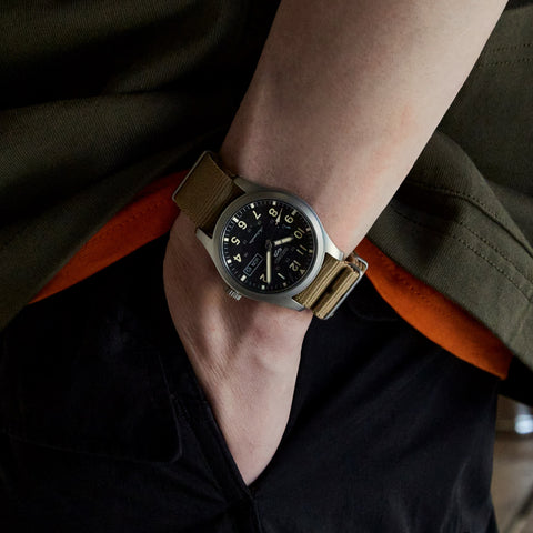 SEIKO SBSA117 Automatic Mechanical Watch with Field Sports Style Durable Design Water Resistant Stainless Steel
