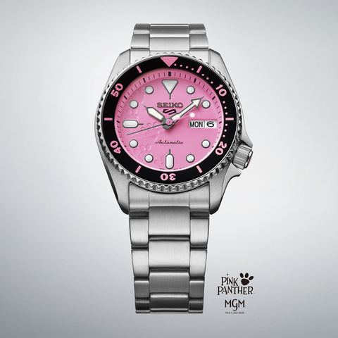 Seiko 5 sports SBSA321/SRPM07 Automatic Pink Panther Collaboration