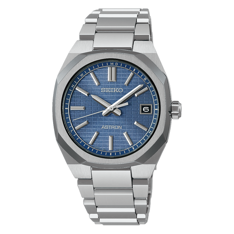 Seiko Astron SBXY101 NEXTER analog Eco-Drive radio titanium strap
