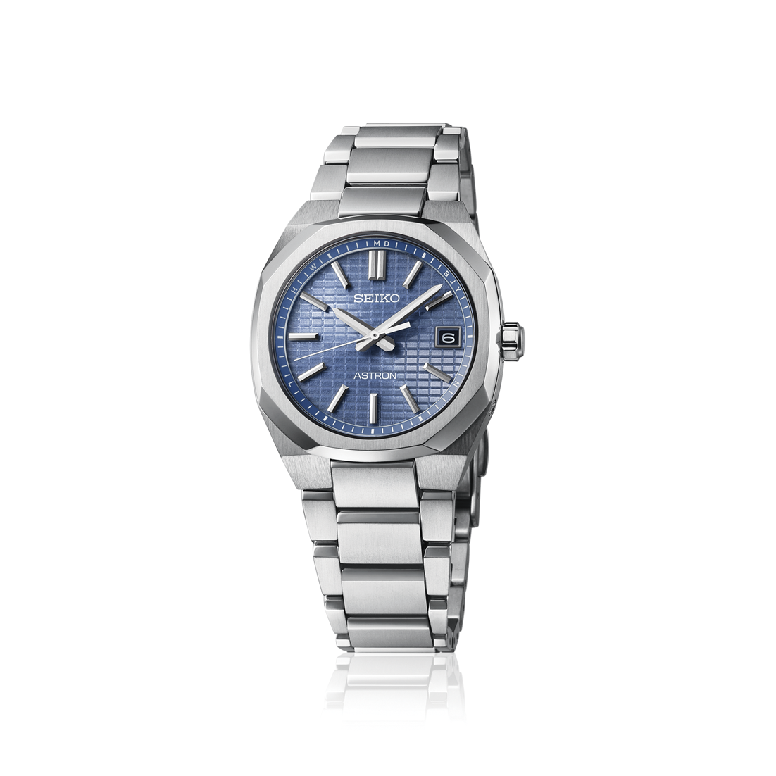 Seiko Astron SBXY101 NEXTER analog Eco-Drive radio titanium strap