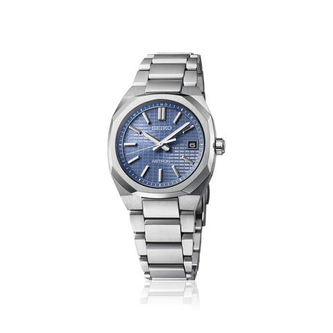 Seiko Astron SBXY101 NEXTER analog Eco-Drive radio titanium strap