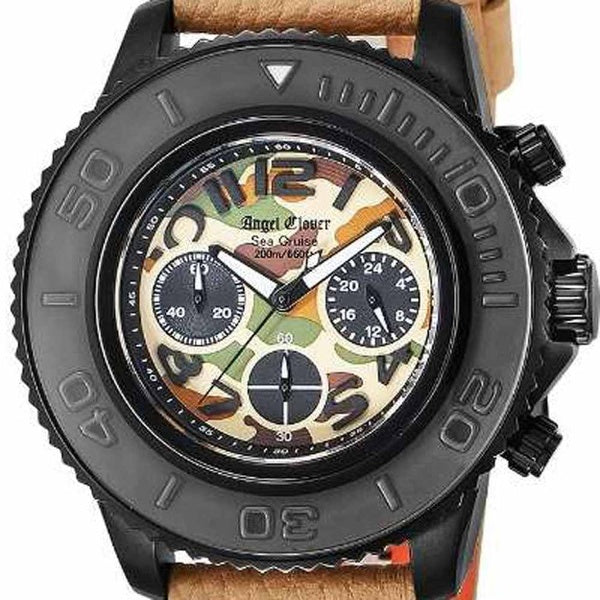 ANGEL CLOVER SC47BCM-KH Watch - Sea Cruise 1-Year Warranty Genuine Leather Brown Water Resistant Stylish Design (Image 2)