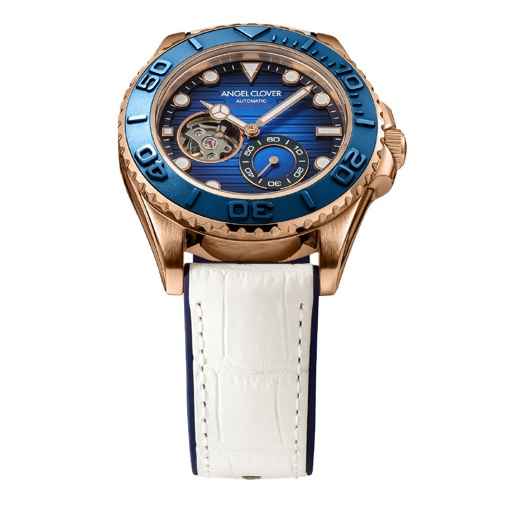 Angel Clover SCA44PBU-WH Watch - Sea Cruise Automatic 1-Year Warranty Blue Water Resistant Stylish Design (Image 3)