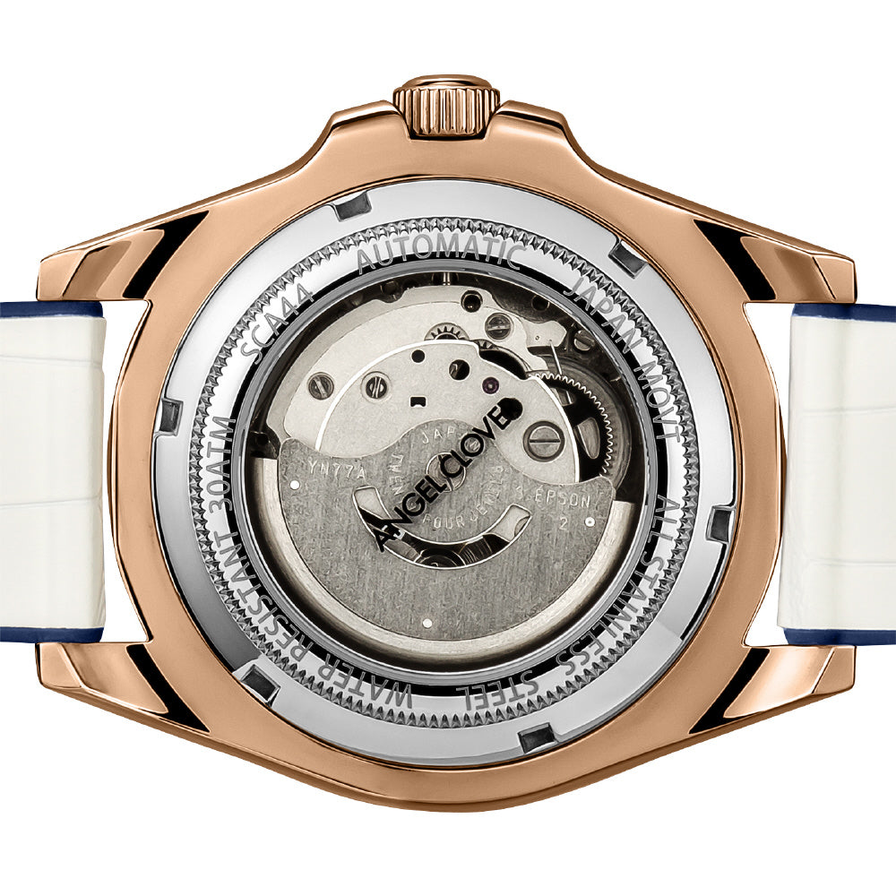 Angel Clover SCA44PBU-WH Watch - Sea Cruise Automatic 1-Year Warranty Blue Water Resistant Stylish Design (Image 5)