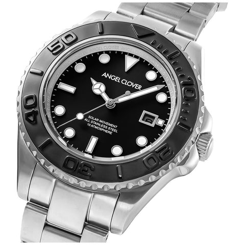 SCS42BSBK Sea Cruise Solar Watch 1-Year Warranty Black Eco-Friendly Solar Powered Stylish Design