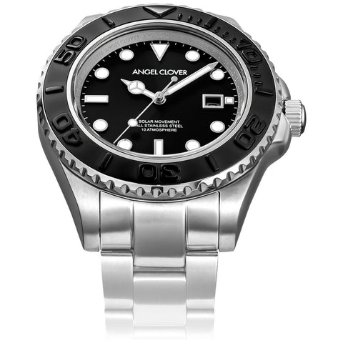 SCS42BSBK Sea Cruise Solar Watch 1-Year Warranty Black Eco-Friendly Solar Powered Stylish Design