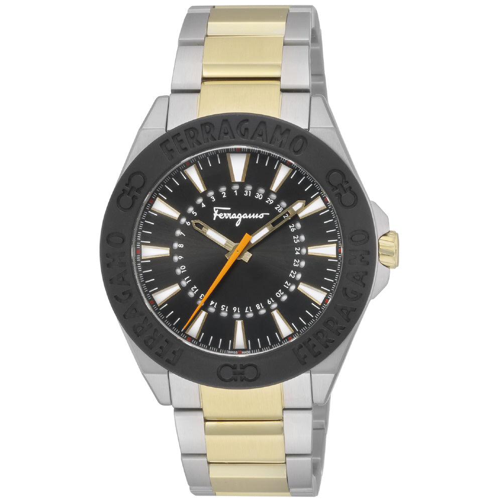 IPPO JAPAN WATCH SFMQ00622 Watch - Ferragamo Black Watch 2-Year Warranty Elegant Design Water Resistant Stylish Timepiece
