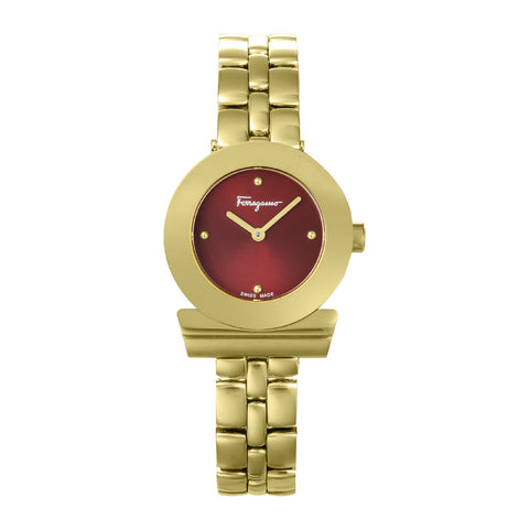 SFPD02424 GANCINO Red Watch 2-Year Warranty Stylish Design Water Resistant Quartz Movement