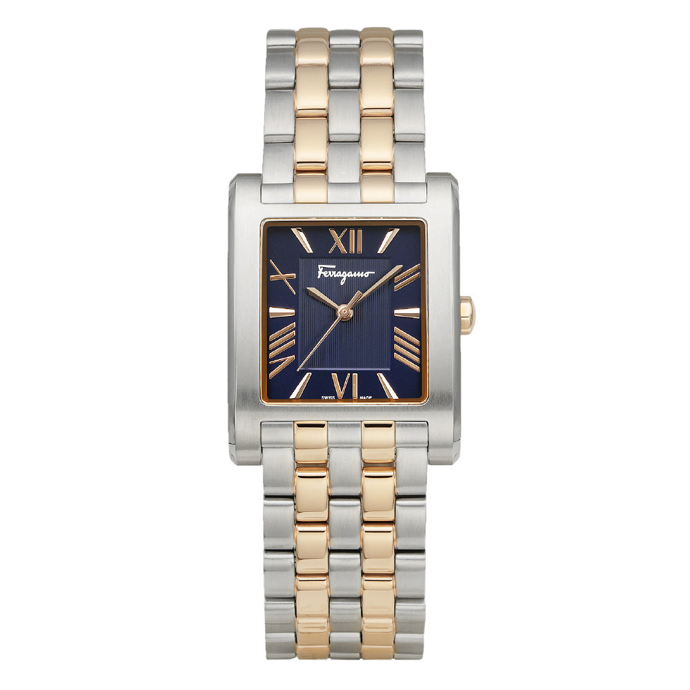 Salvatore Ferragamo SFRS00322 Watch - Lace Gent 2-Year Warranty Blue Elegant Design Swiss Movement