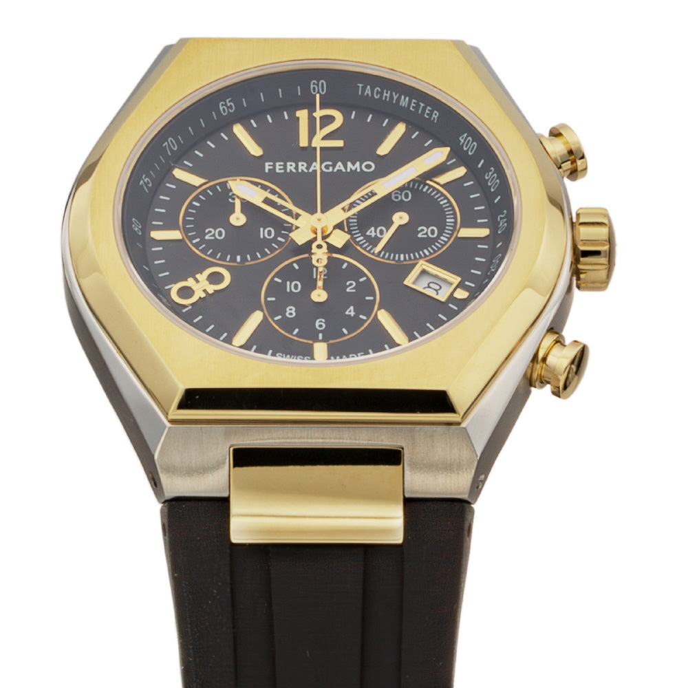 FERRAGAMO SFUV00322 Watch - Tonneau Gent 2-Year Warranty Yellow Gold Elegant Design Swiss Movement (Image 3)