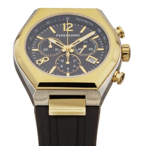 FERRAGAMO SFUV00322 Watch - Tonneau Gent 2-Year Warranty Yellow Gold Elegant Design Swiss Movement (Image 3)