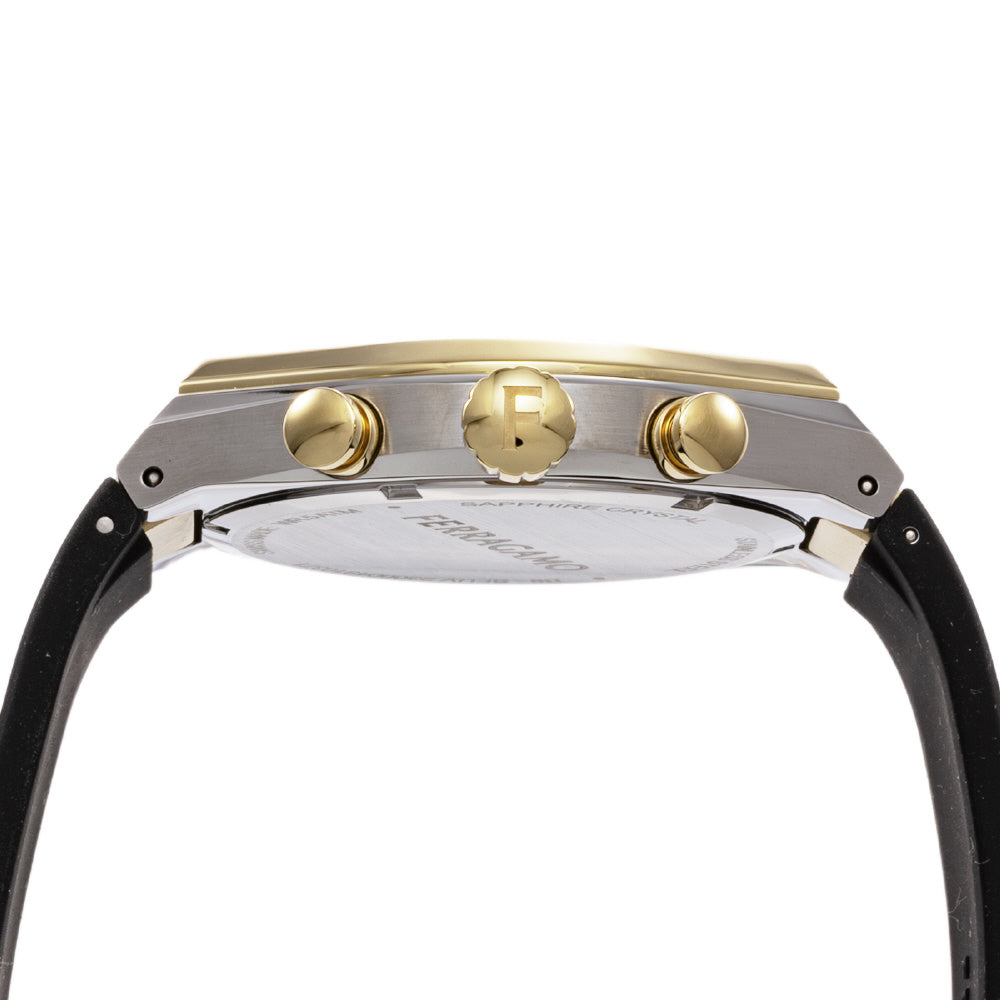 FERRAGAMO SFUV00322 Watch - Tonneau Gent 2-Year Warranty Yellow Gold Elegant Design Swiss Movement (Image 4)