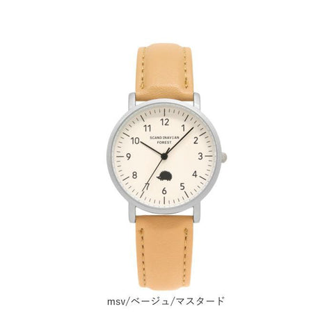 SCANDINAVIAN FOREST SFWATCH Elegant Design Waterproof Quartz Movement White Pink Color