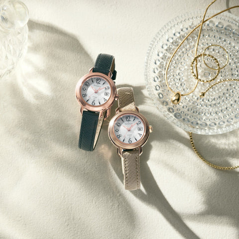CASIO SHW-5300CGL-7AJF Watch - Solar Powered Radio Controlled Pink Gold and Taupe Elegant Design Women's Watch (Image 3)