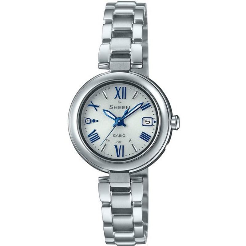 CASIO SHW-7100TD-7AJF Watch - Women's SHEEN Radio Controlled Model 10 Bar Water Resistant Small Titanium Band Watch (Image 2)