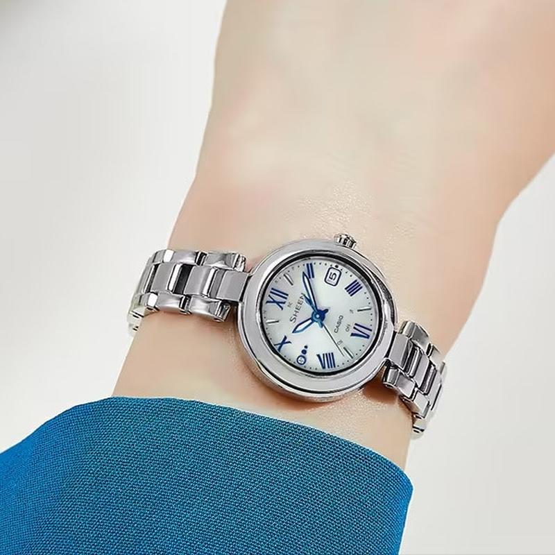 【稼働】CASIO SHEEN 腕時計 クォーツ SHW-7100TD-2AJF SHEEN（CASIO） カシオ シーン チタンモデル SHW-7100TD-2AJF