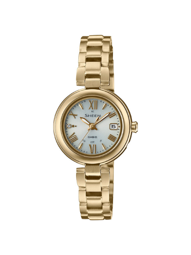 Casio SHEEN Women's Radio Controlled, 10 ATM Water Resistant, Mini
