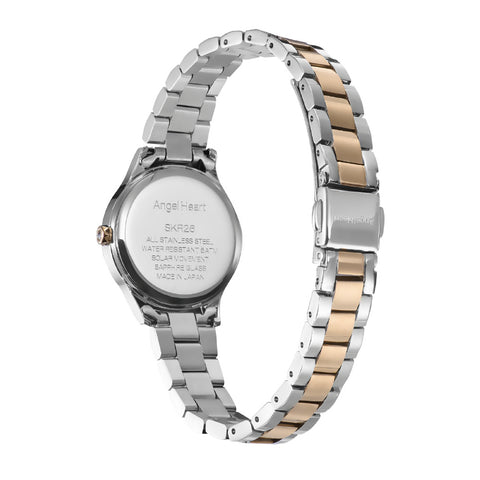 Angel Heart SKR26RSP-J Elegant Sakura Time Design Silver Precious Gold Finish Water Resistant 1 Year Warranty