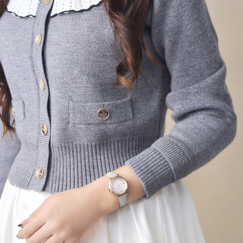 Angel Heart SKR28P-GY-J Sakura Time 1-Year Warranty Stylish Gray Design Elegant Timepiece Durable Build