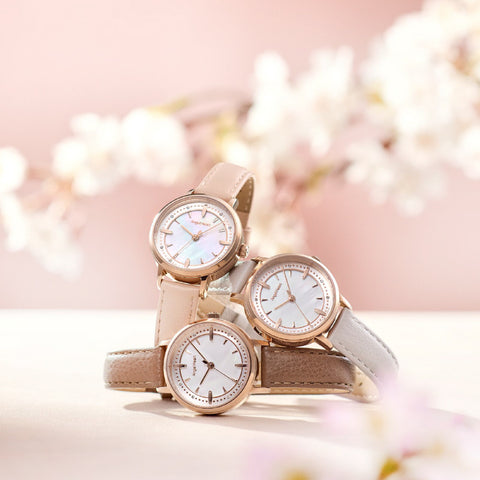 SKR28P-PK-J Sakura Time Pink Watch 1-Year Warranty Stylish Design Water Resistant Elegant Finish