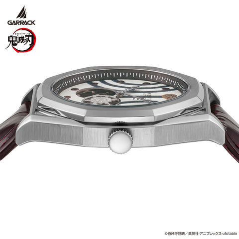 GARRACK SMS41KYJ3A Limited Edition Demon Slayer Akaza Model Silver Stainless Steel Water Resistant 1 Year Warranty