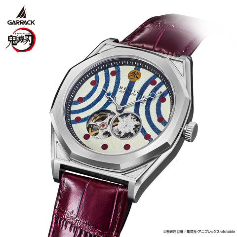 GARRACK SMS41KYJ3A Limited Edition Demon Slayer Akaza Model Silver Stainless Steel Water Resistant 1 Year Warranty